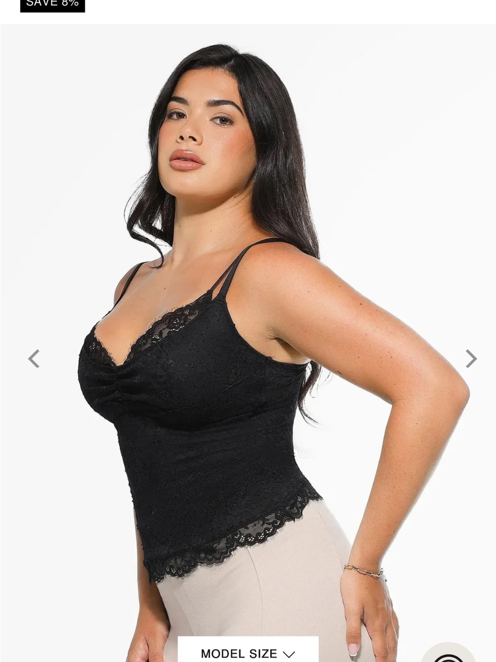 NWT Popilush Shapewear Lace Contouring Camisole